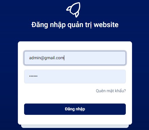 Hướng dẫn đăng nhập quản trị website